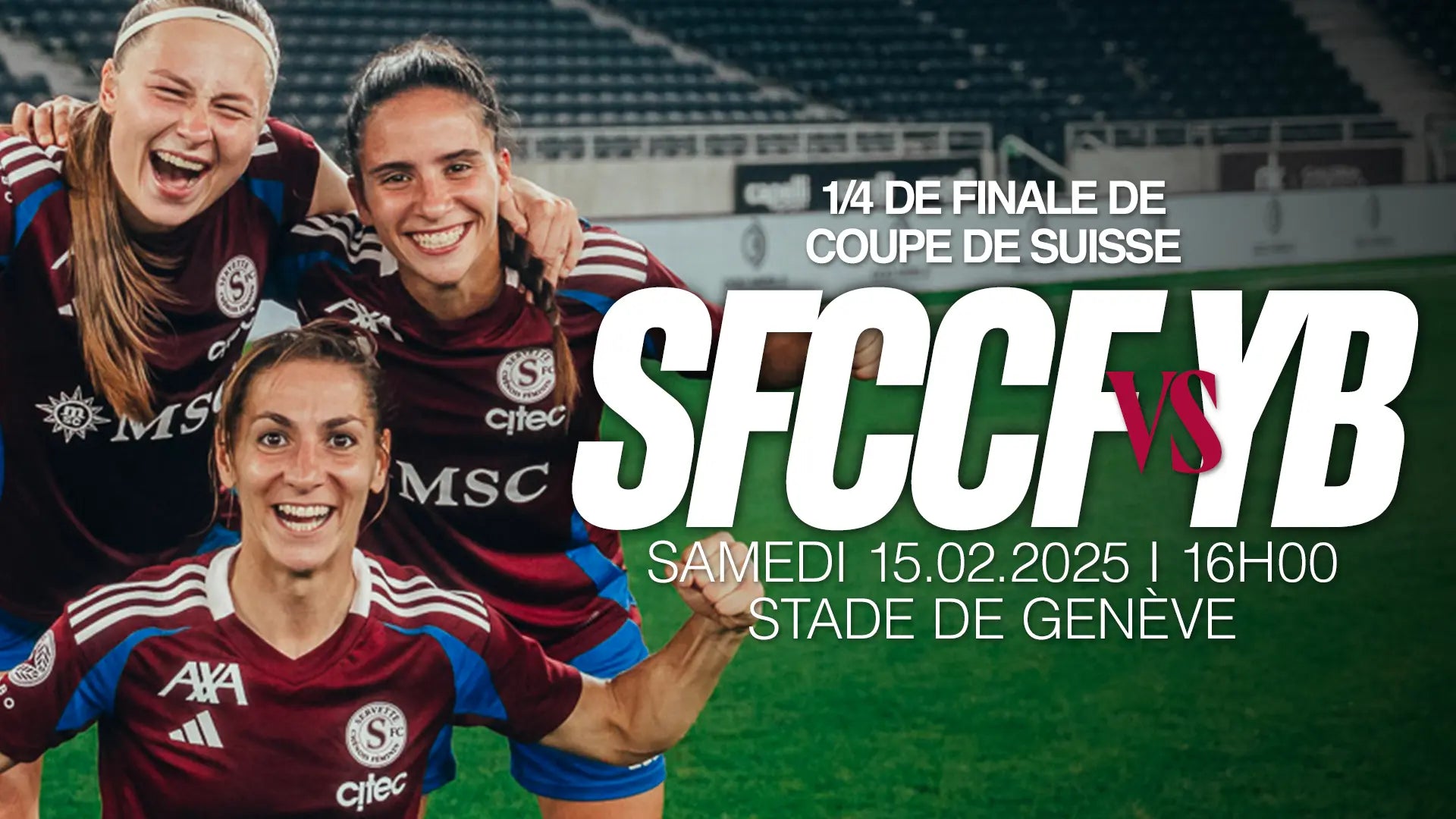 TICKET SALES OPEN FOR THE SWISS CUP QUARTER-FINAL