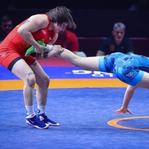 YULIANA JANEVA WON A GOLD MEDAL AT THE EUROPEAN WRESTLING CHAMPIONSHIPS IN ZAGREB