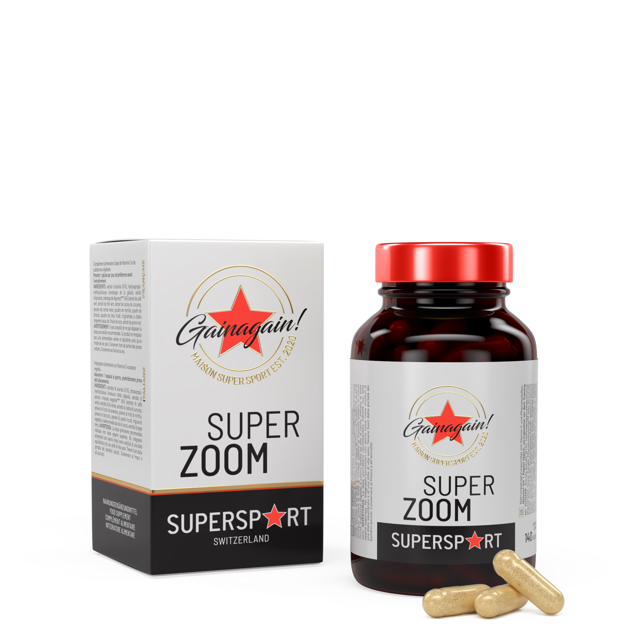 SUPER ZOOM / 140 CAPS.