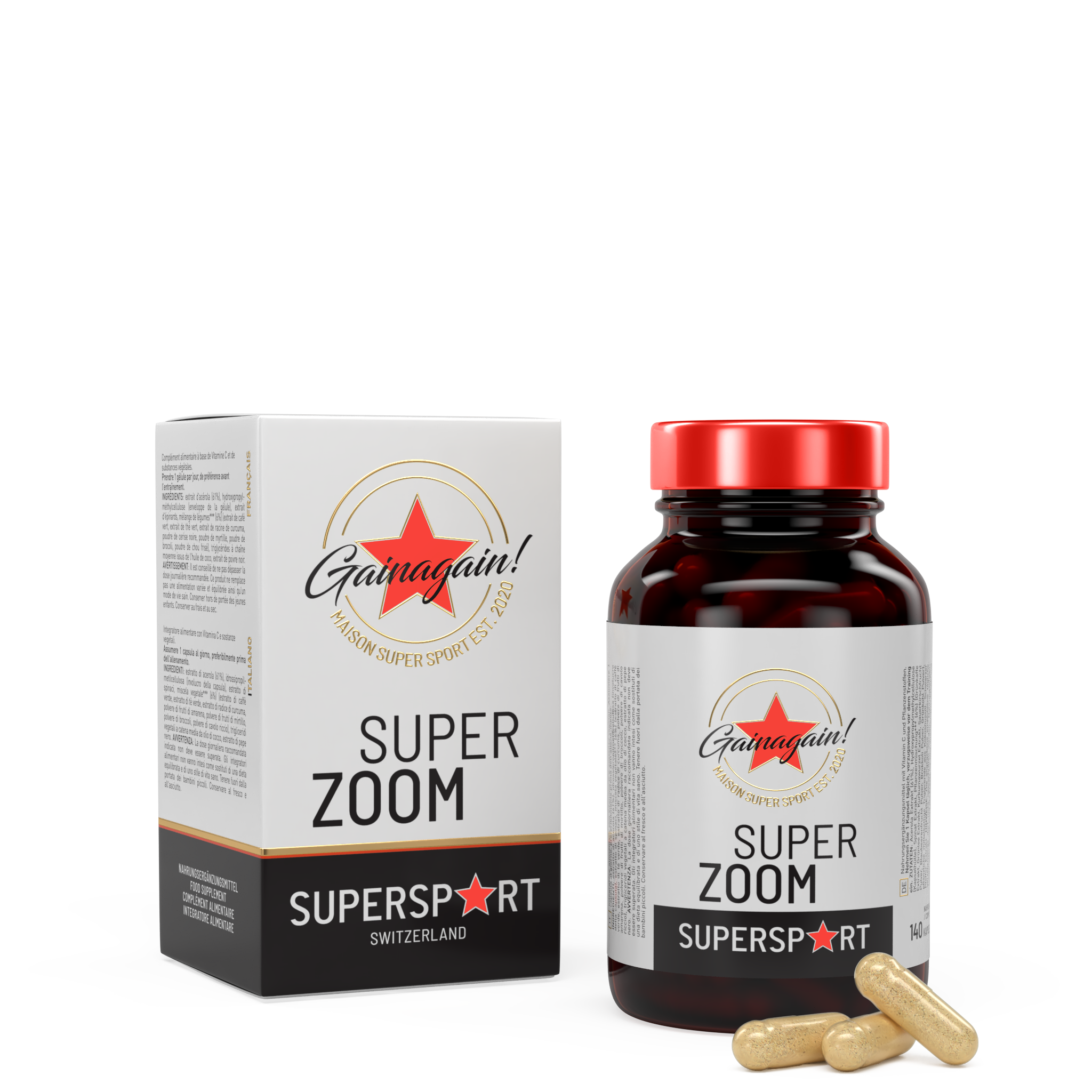 SUPER ZOOM / 140 CAPS.